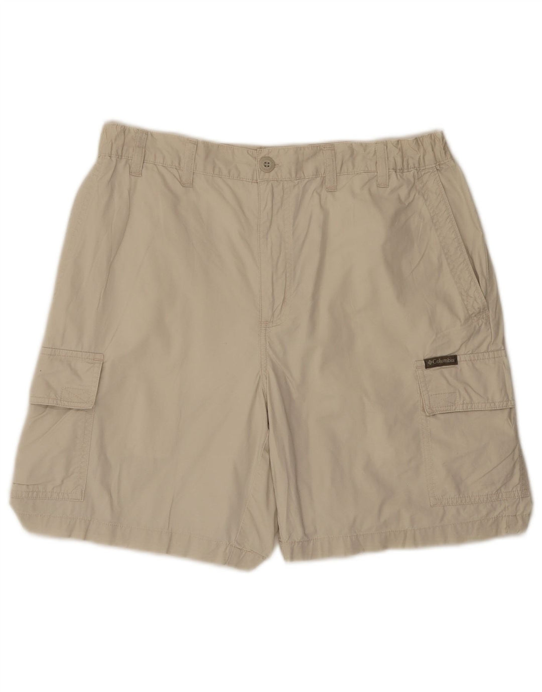 COLUMBIA Pantalones cortos cargo para hombre W32 Algodón beige medio