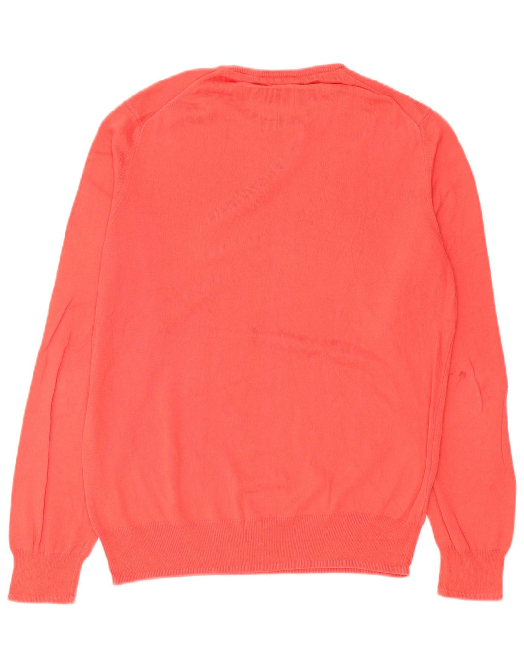 Zara Hombre Jersey Cuello Redondo Jersey Algodón Rojo Medio