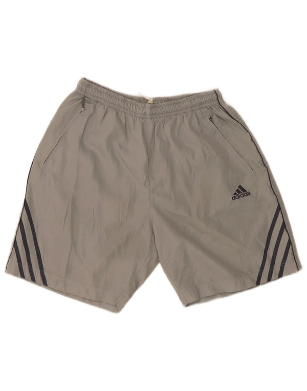 Adidas Pantalones cortos deportivos para hombre UK 40/42 Gris medio Poliéster