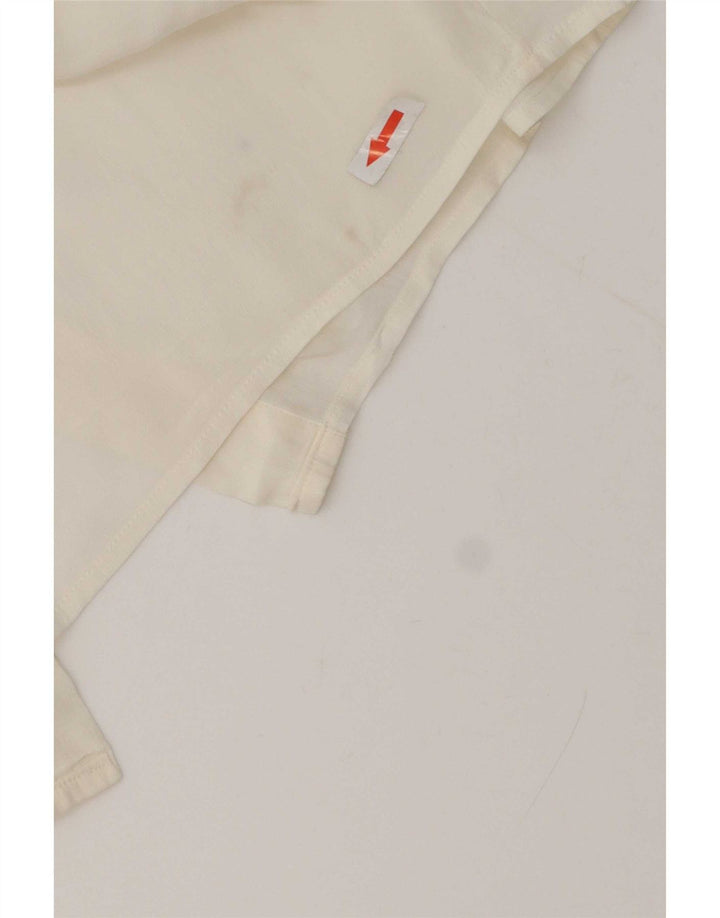 Blusa Camisa Mujer Arcadia IT 46 Large Acetato Blanco Roto