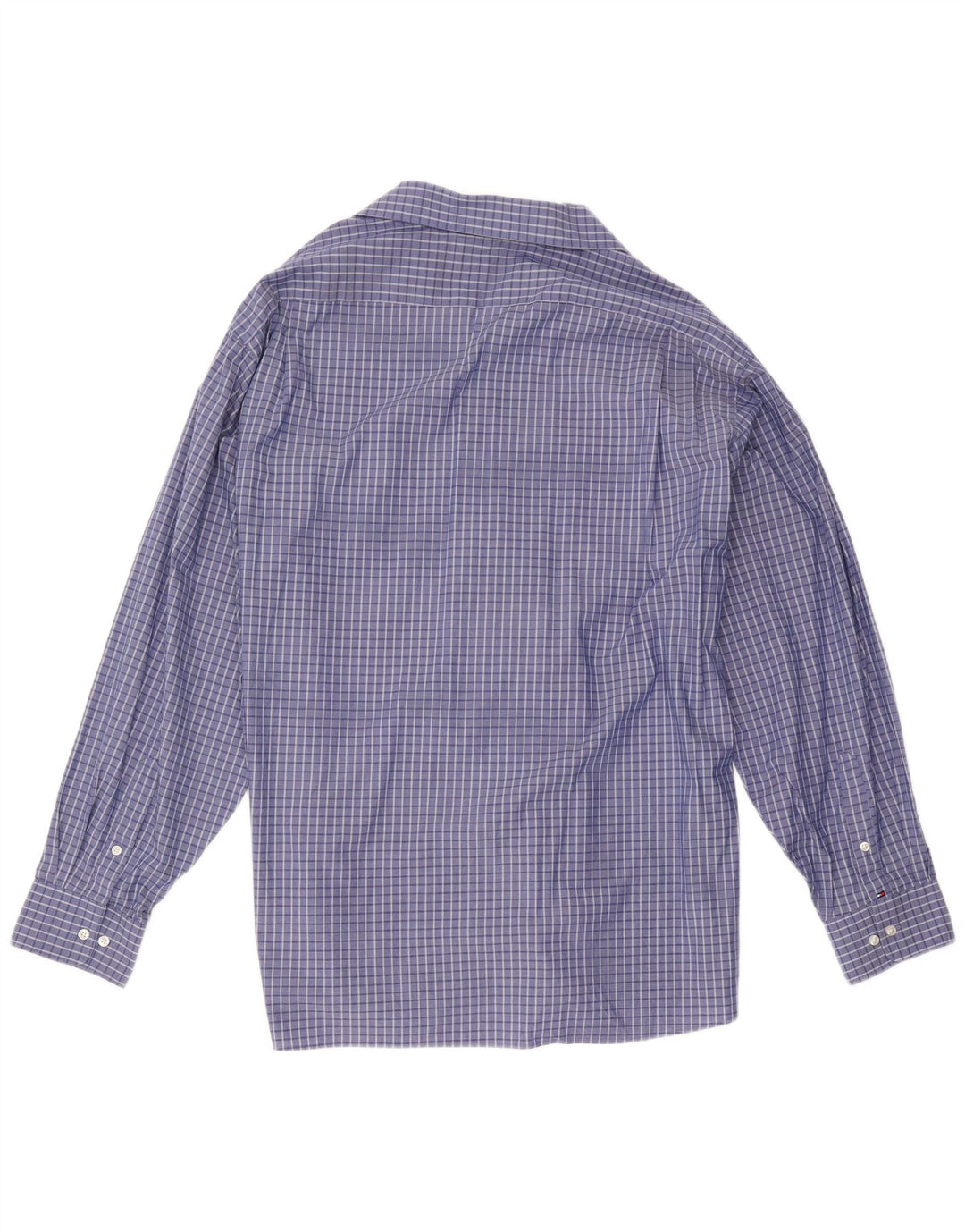 Tommy Hilfiger Camisa Regular Fit para Hombre 2XL Algodón A Cuadros Azul