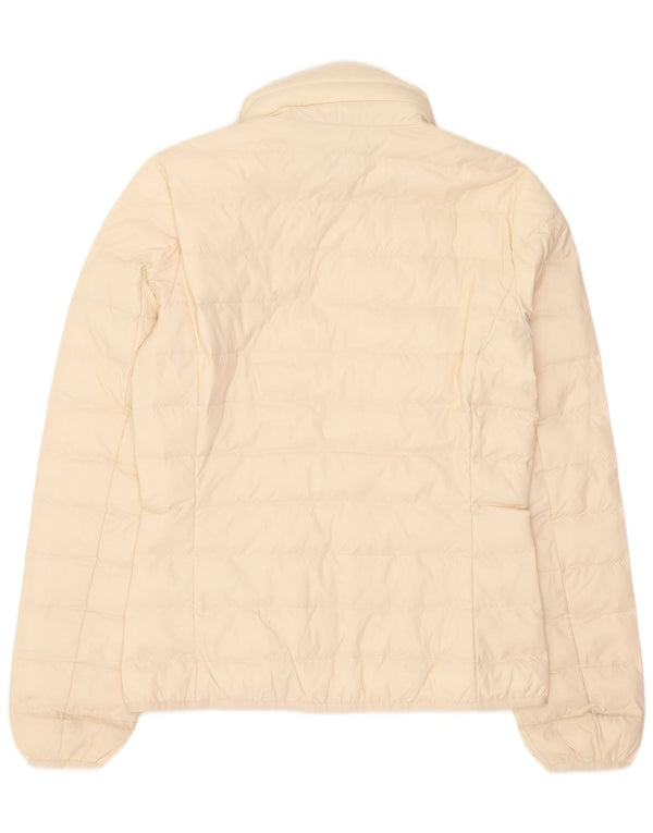 Emporio Armani Chaqueta acolchada con capucha para mujer UK 14 Medium Off White