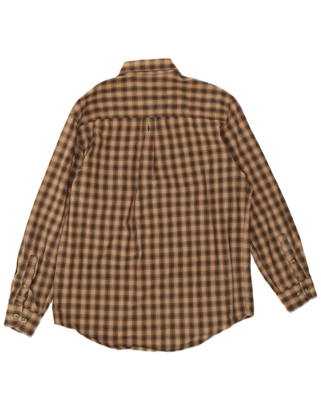 Timberland Camisa De Franela Para Hombre Algodón A Cuadros Marrón Pequeño
