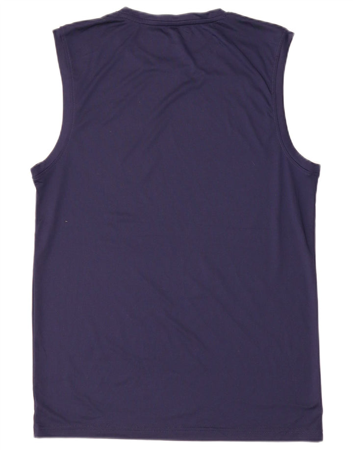 Camiseta sin mangas Nike Dri Fit para hombre Poliéster azul marino mediano