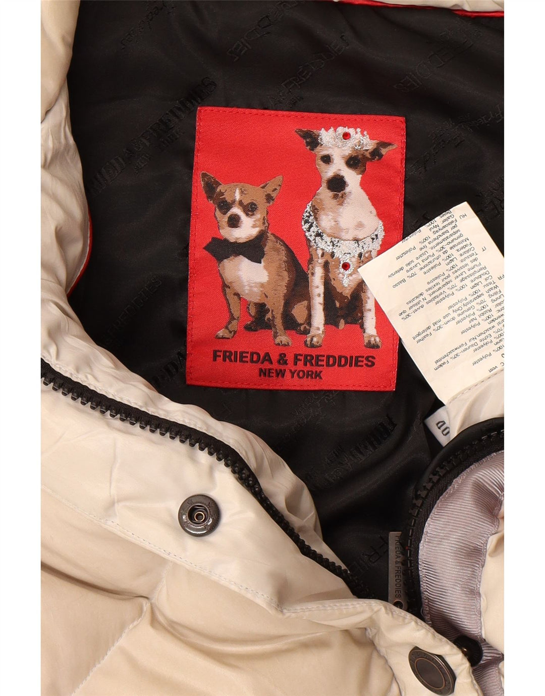 FRIEDA & FREDDIES Chaleco Acolchado Mujer EU 40 Medio Beige Poliéster