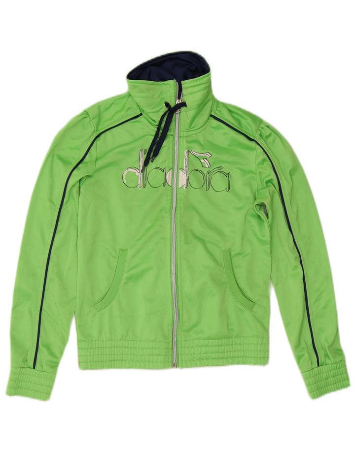 Diadora Chaqueta de chándal con gráfico para niño 11-12 años XL Verde Poliéster