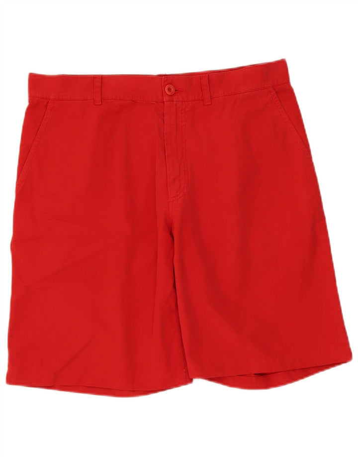 Sergio Tacchini Pantalones cortos chinos para hombre IT 48 Medium W32 Algodón rojo
