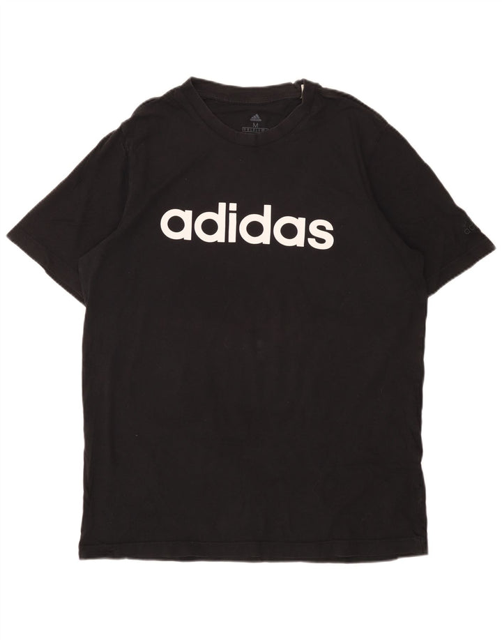 Adidas Hombre Regular Graphic Camiseta Top Mediano Negro