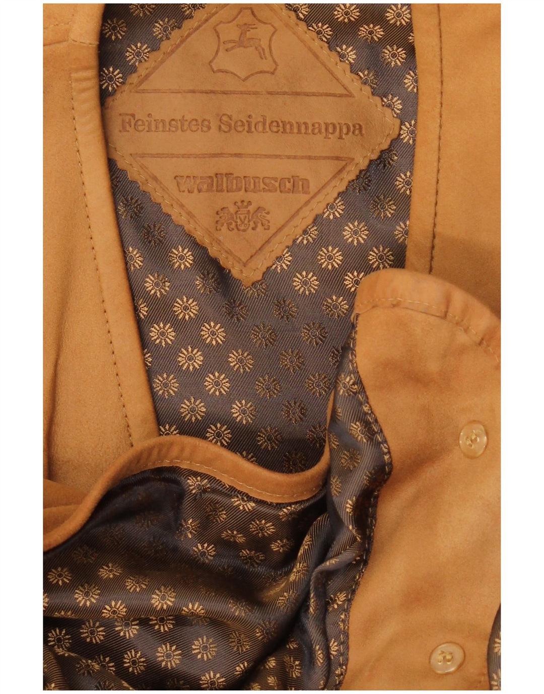 Chaleco de cuero vintage para hombre cuero marrón medio