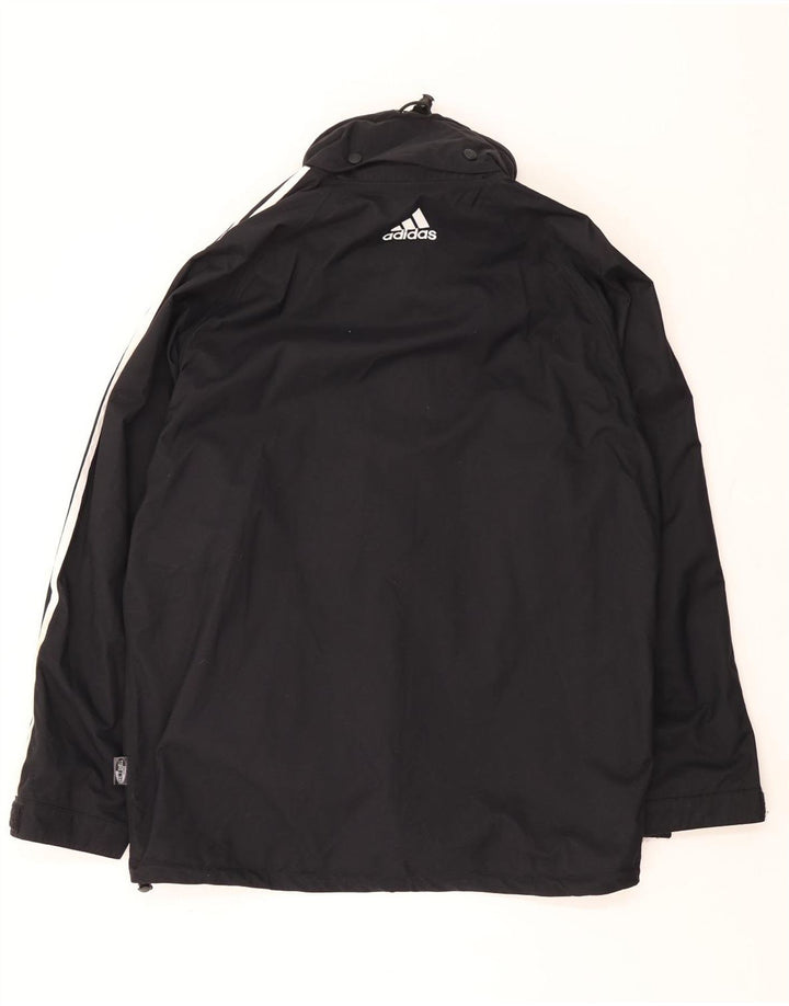 Adidas - Chaqueta impermeable con capucha Climashell para hombre, talla 44/46, poliamida negra grande