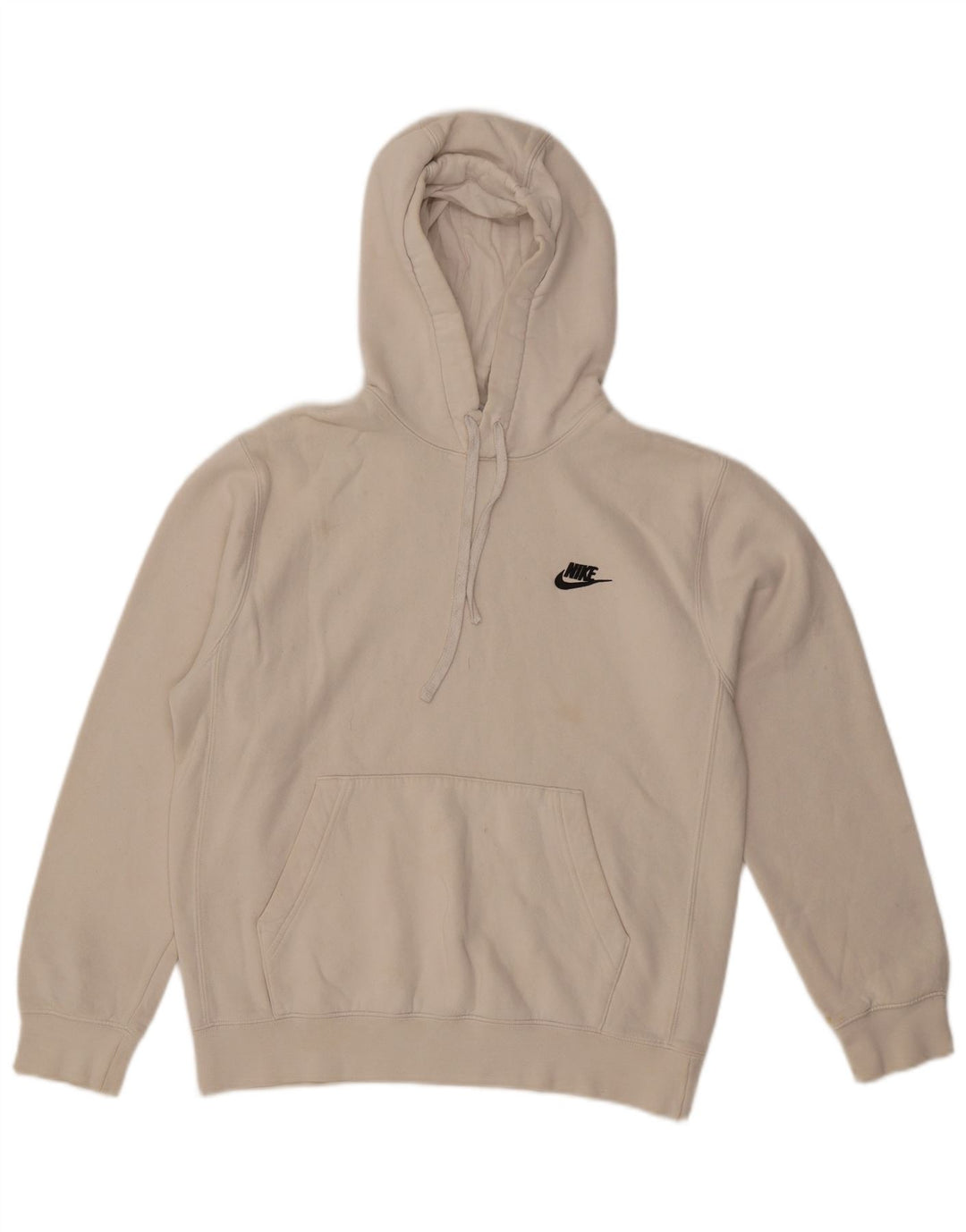 Nike - Sudadera con capucha para hombre, talla pequeña, algodón blanco