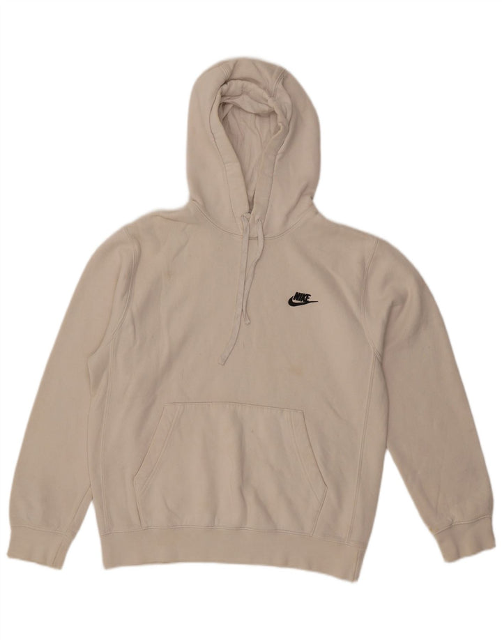 Nike - Sudadera con capucha para hombre, talla pequeña, algodón blanco