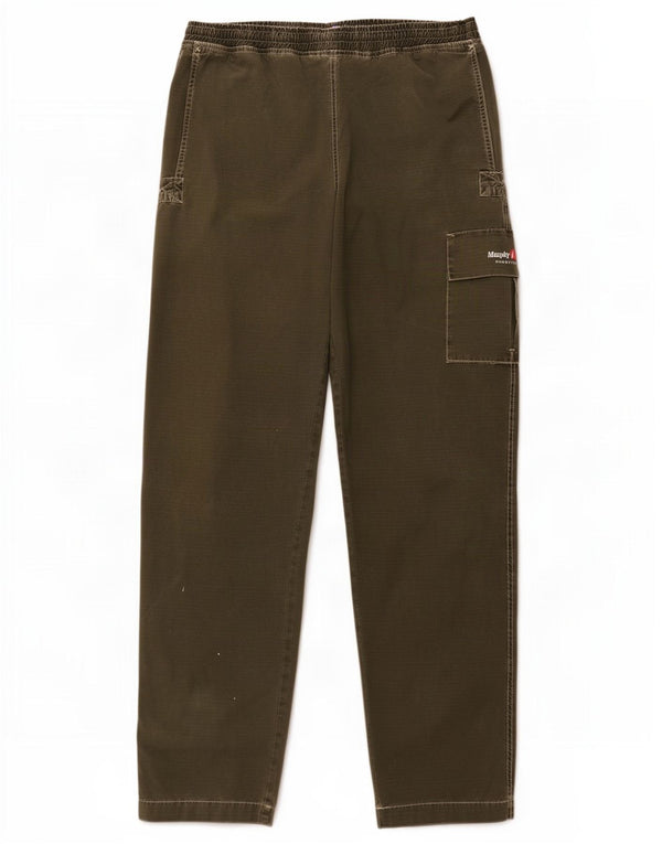 Murphy & Nye Pantalones cargo rectos para hombre 2XL W42 L34 Algodón verde