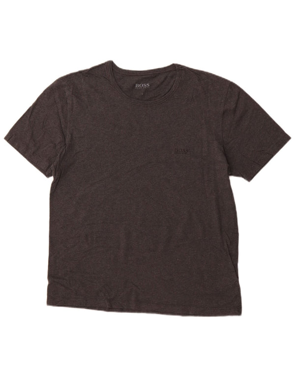 HUGO BOSS Camiseta para mujer Top UK 46 Grande Gris Algodón