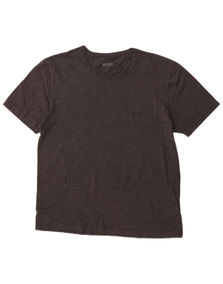 HUGO BOSS Camiseta para mujer Top UK 46 Grande Gris Algodón