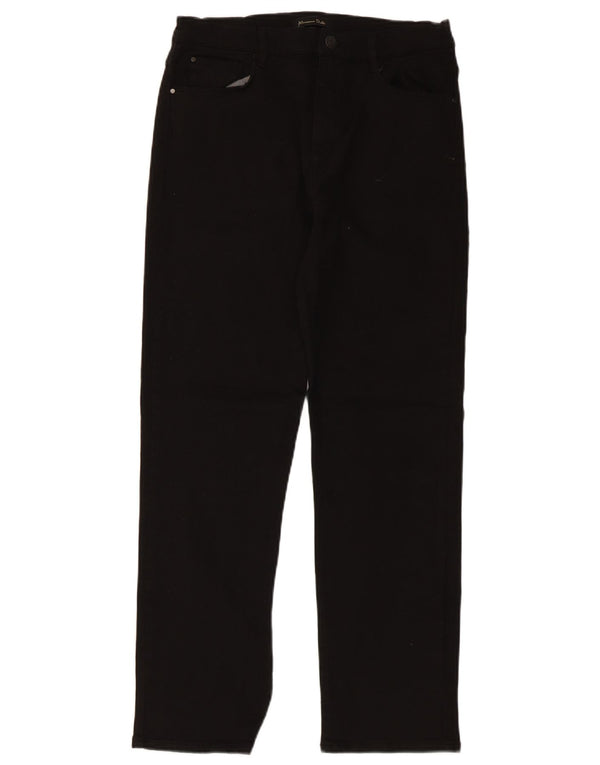 Massimo Dutti Pantalones Casuales Rectos Mujer EU 38 Small W28 L27 Negro