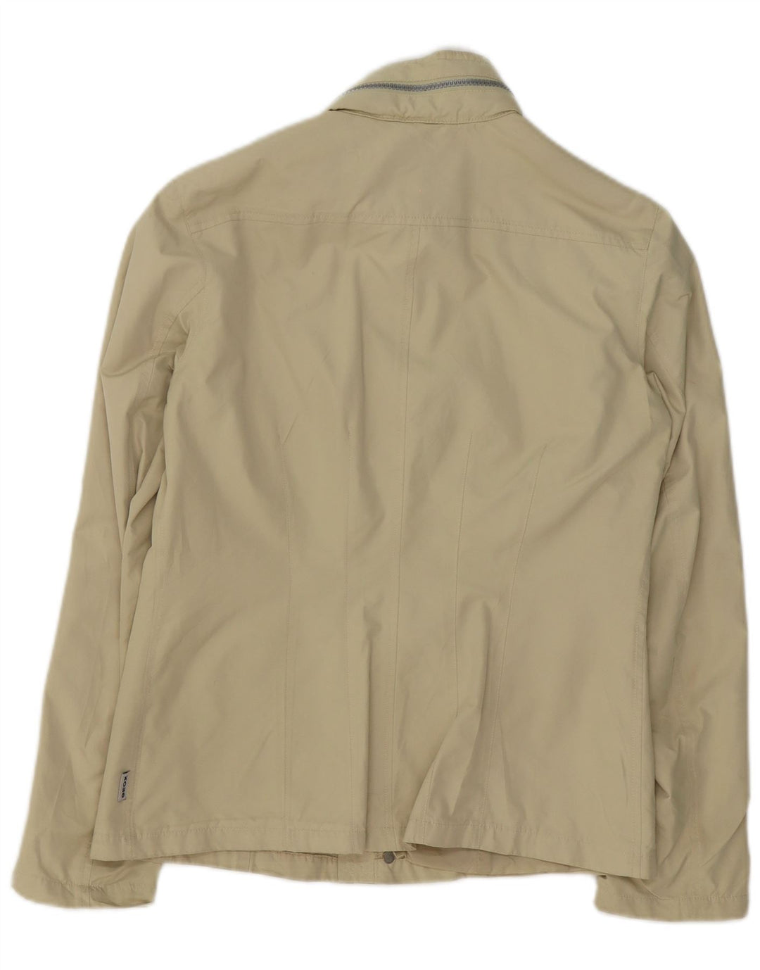 Geox Mujer Respira Chaqueta utilitaria con capucha UK 10 Small Beige Poliéster