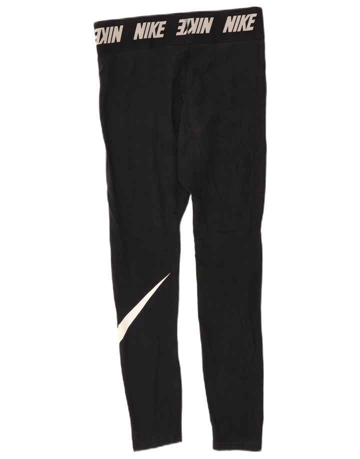 NIKE Leggings gráficos para mujer UK 40 Mediano Algodón negro