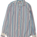 Camisa para hombre Ted Baker Talla 5 XL Algodón a rayas multicolor