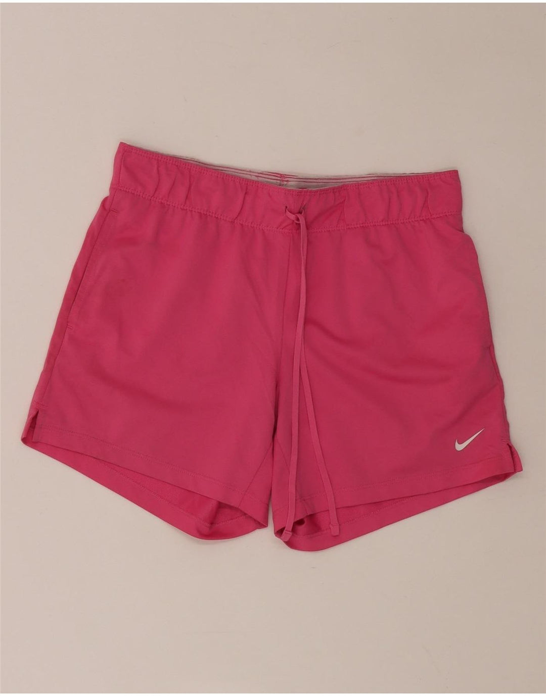 NIKE Pantalones cortos deportivos Dri Fit para mujer UK 4 XS Poliéster rosa