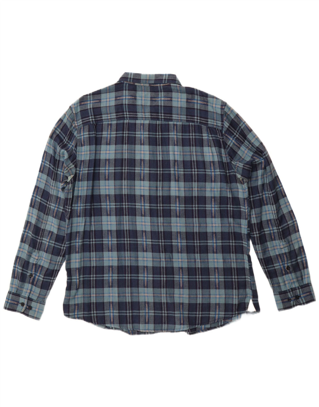 Camisa de franela para hombre LEE 2XL Algodón a cuadros azul marino