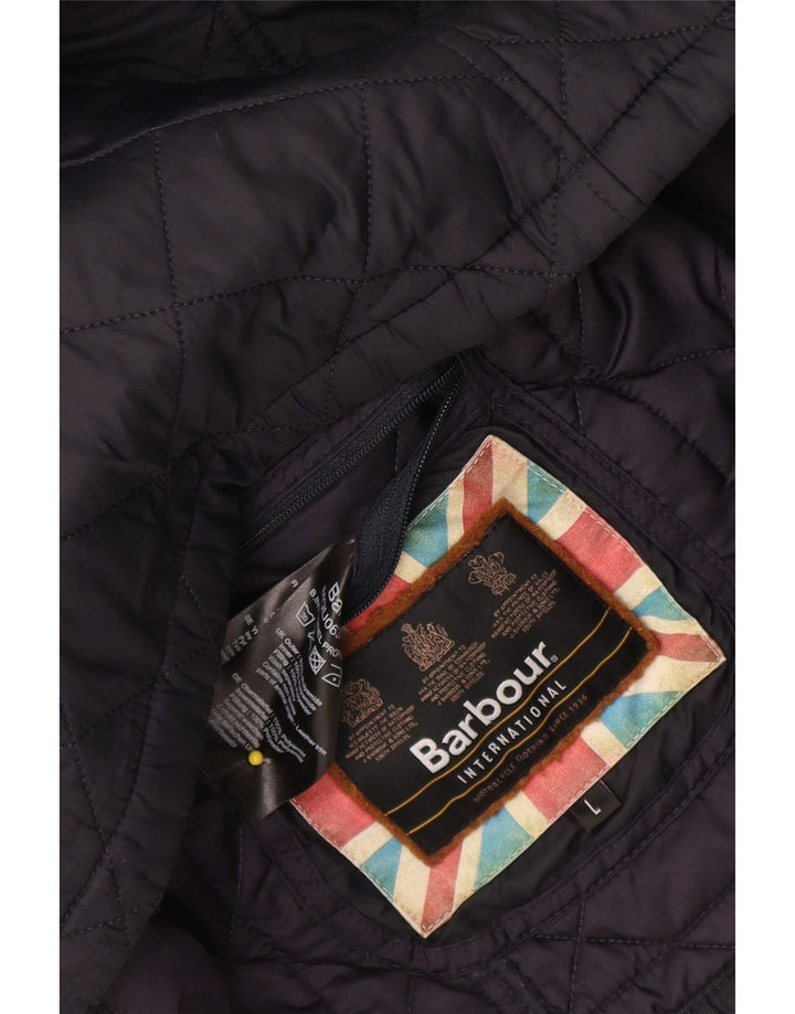 Barbour Chaqueta acolchada para hombre UK 40 Large Poliamida azul marino