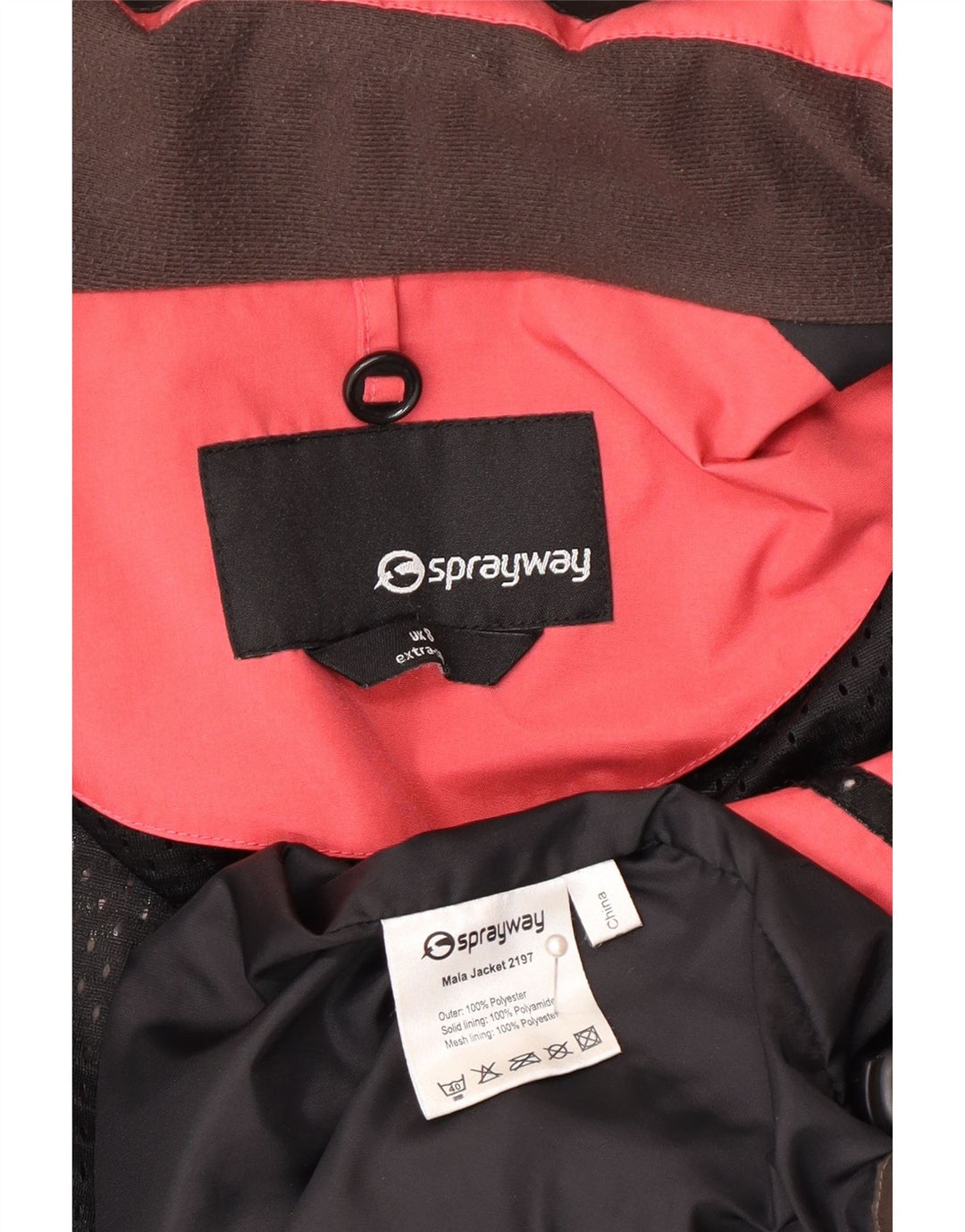 Sprayway Chaqueta impermeable extragrande con capucha para mujer UK 8 Small Marrón Poliéster