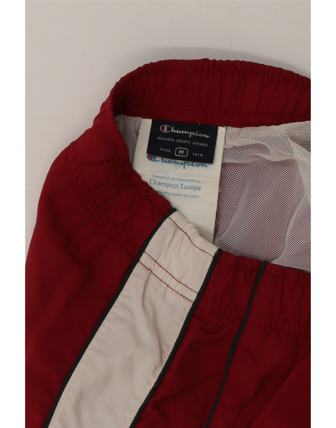 Champion Bañador Corto De Poliéster Color Block En Burdeos Medio