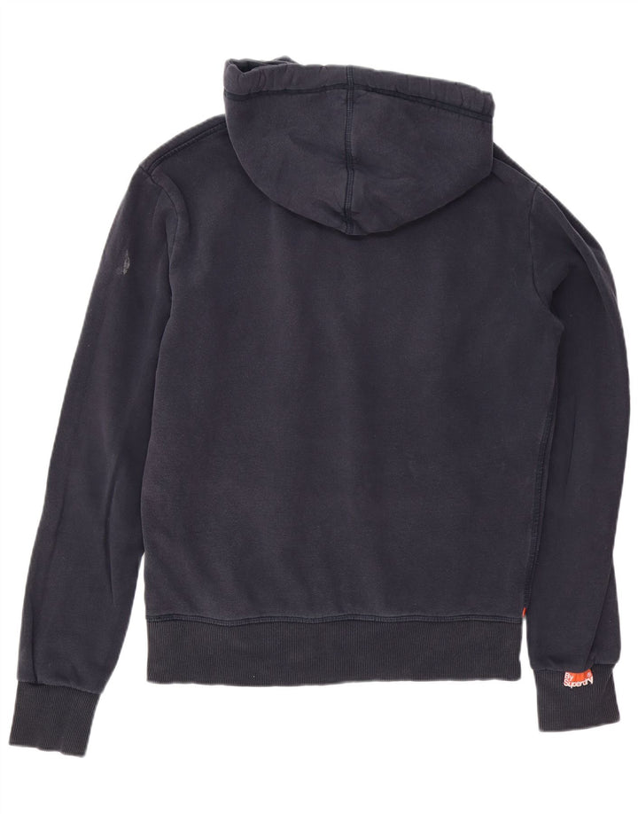 Superdry Hombre Sudadera Con Capucha Gráfica Jersey De Algodón Azul Marino Mediano