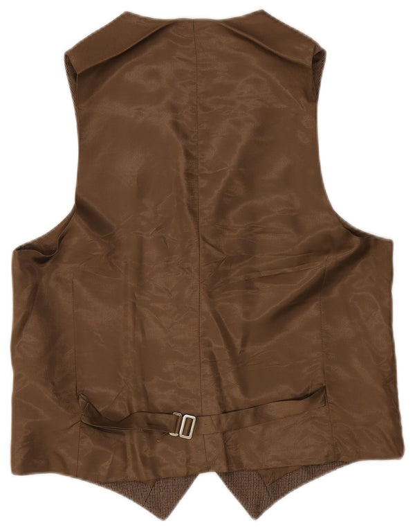 Chaleco vintage para hombre IT 48 Pequeño Marrón
