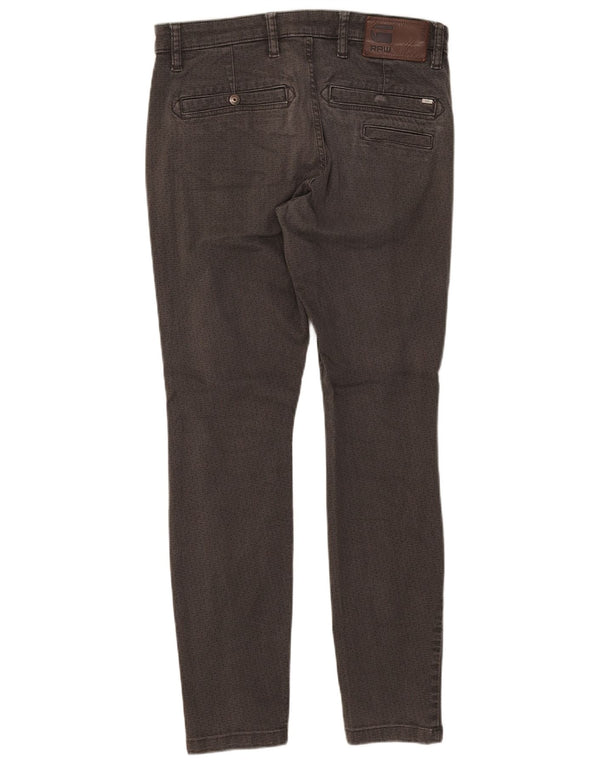 Vaqueros ajustados para hombre G-Star W33 L30 Algodón geométrico gris