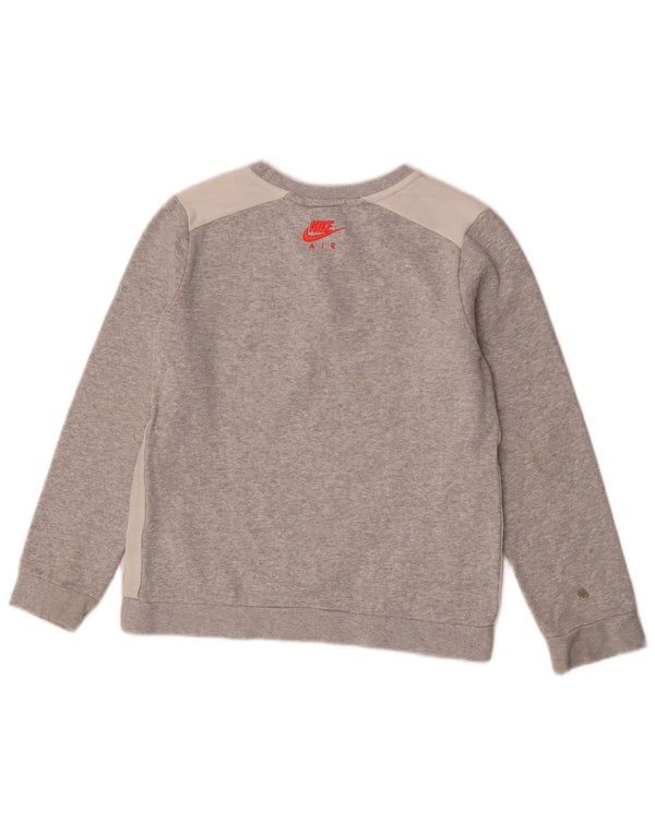 Nike Sudadera gráfica para niños 13-14 años L Gris Colorblock Algodón