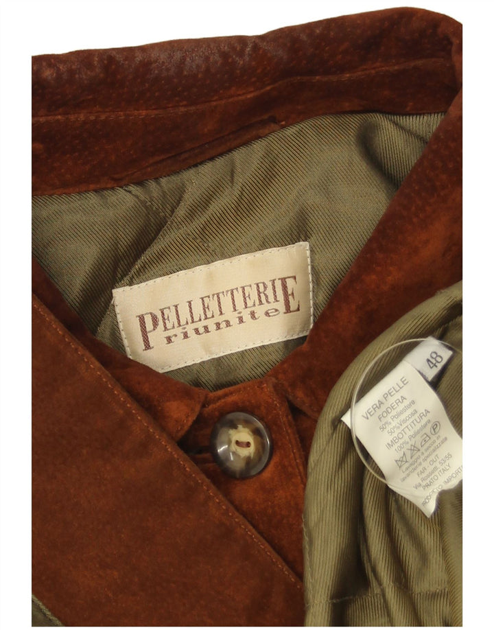 Pelletteria Chaqueta de ante para mujer IT 48 XL Cuero marrón