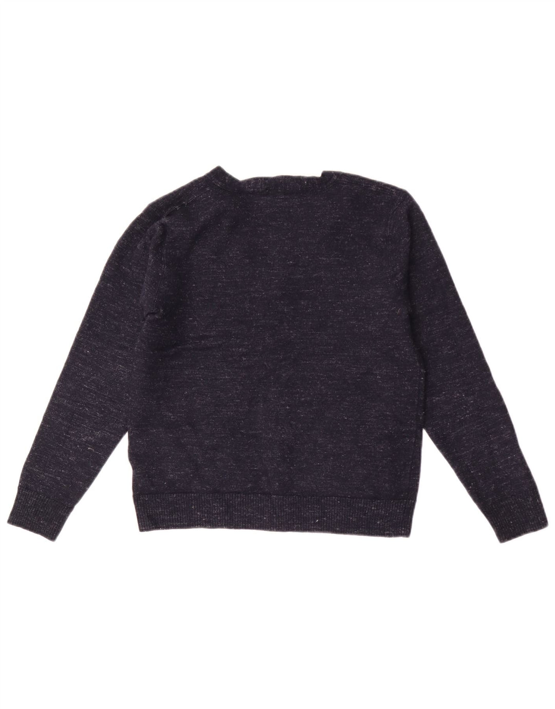 J. Crew Suéter tipo cárdigan ajustado para hombre de lana moteada en azul marino medio