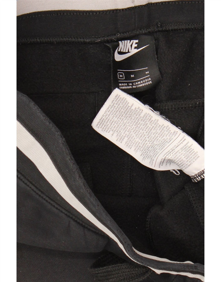 Nike Pantalones De Chándal Con Gráficos Joggers De Algodón Negro Mediano
