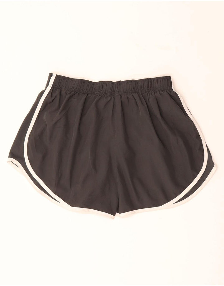 NIKE Womens Dri Fit Sport Shorts UK 14 Large Black Polyester
