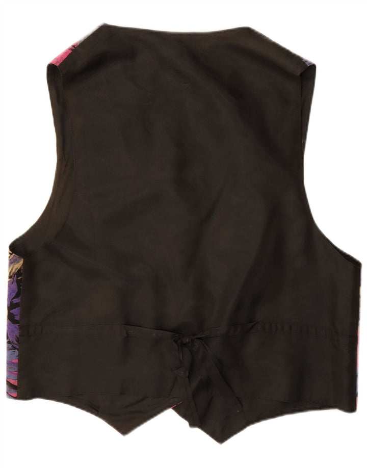 Vintage mujer chaleco Reino Unido 18 XL multicolor floral