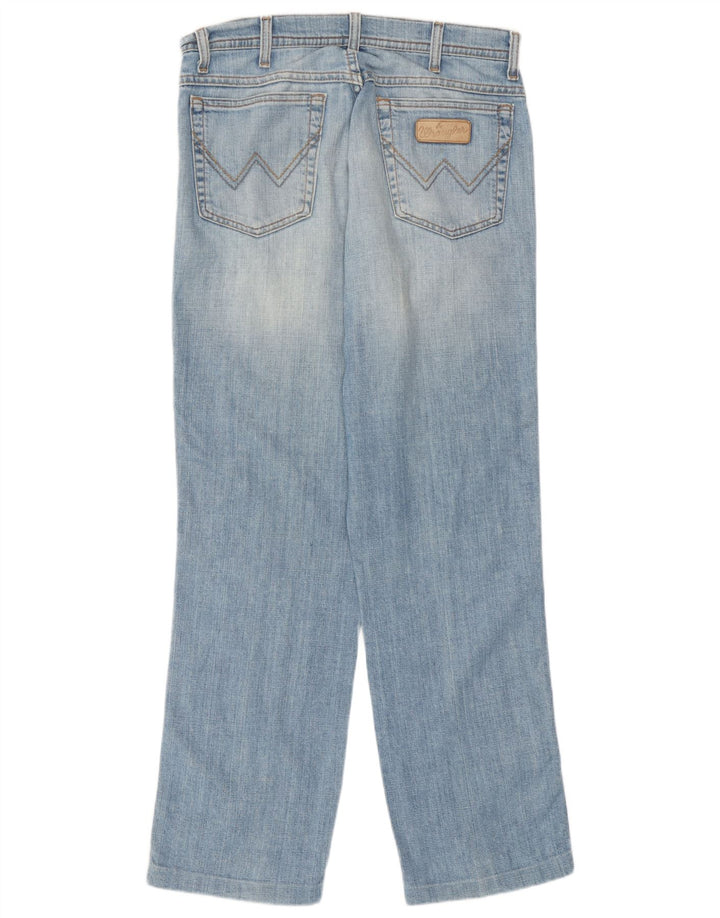 Wrangler Vaqueros rectos elásticos Texas para hombre W32 L31 Algodón azul