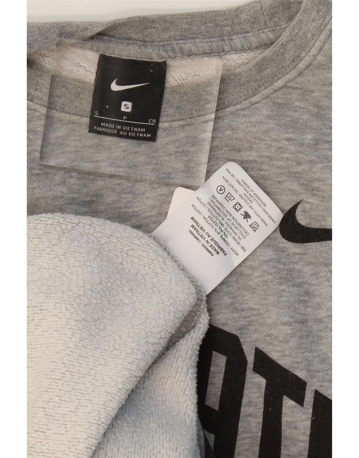 NIKE Hombre Ohio State Graphic Sudadera Jumper Small Gris Algodón
