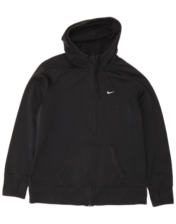 Nike Therma-Fit Zip Sudadera con capucha para mujer UK 40 XL Negro Poliéster Deportes