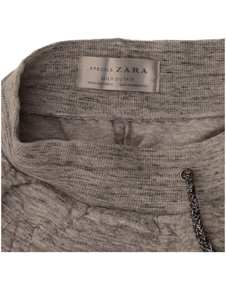 Zara Hombre Pantalones De Chándal Joggers Gris Medio Moteado