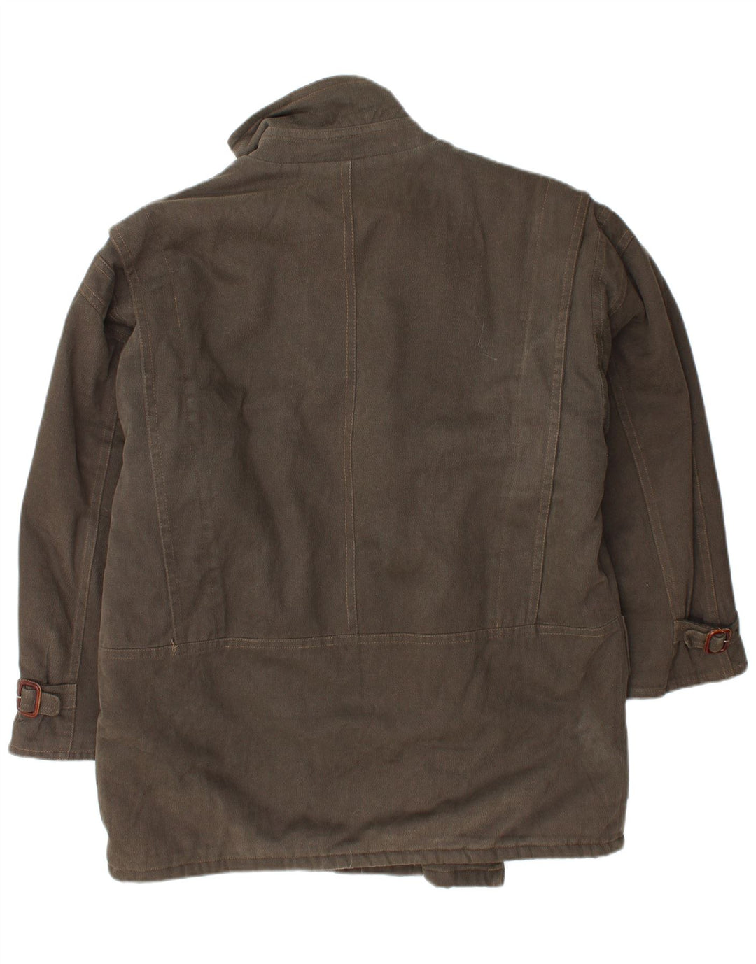 VINTAGE Chaqueta Sherpa para hombre Reino Unido 40 Algodón marrón grande