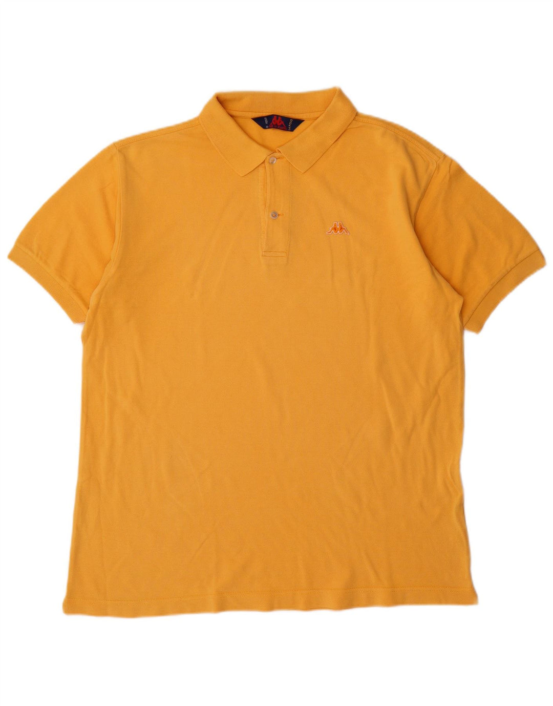 Polo Kappa Hombre Naranja Medio Algodón
