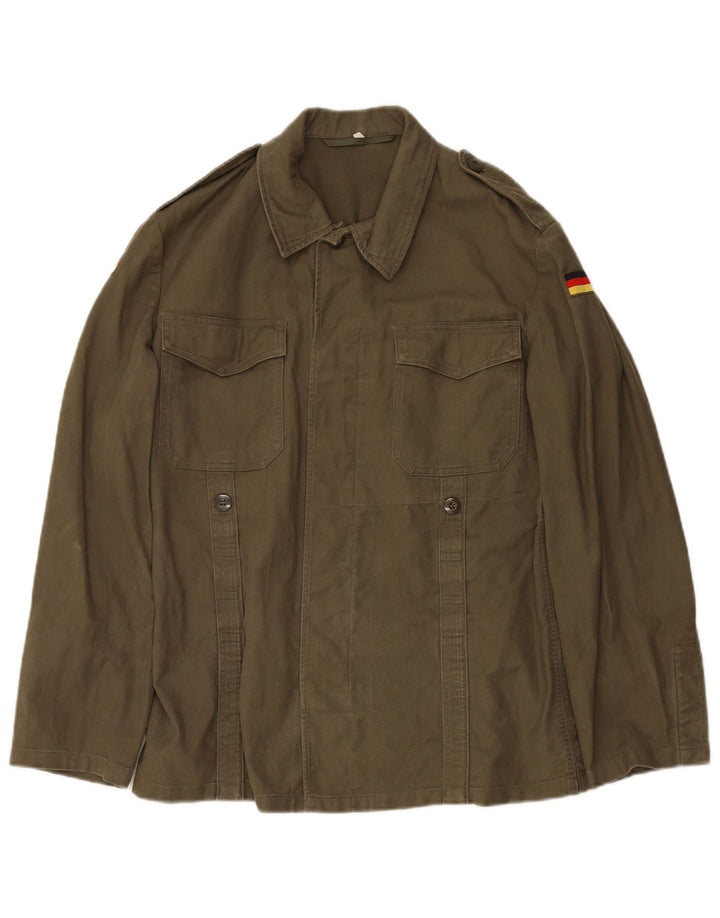 VINTAGE Chaqueta militar para hombre Reino Unido 36 Pequeño Verde