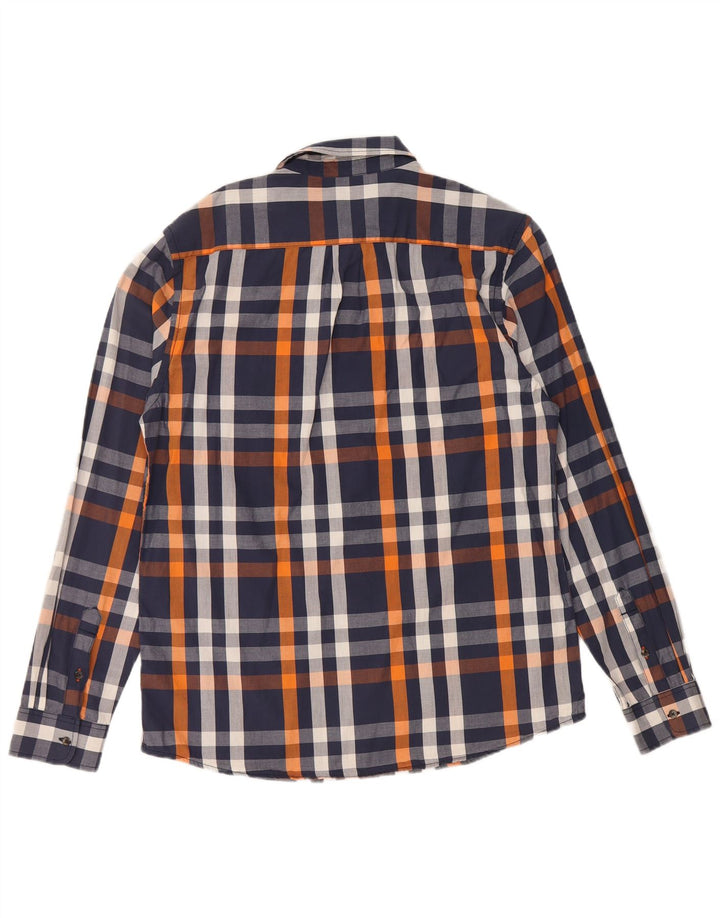 Wrangler Camisa Regular Fit De Algodón A Cuadros Azul Marino Medio Para Hombre