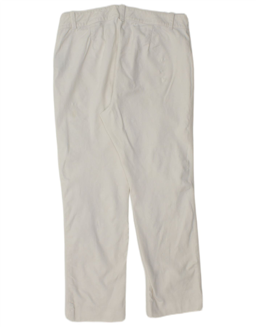 RALPH LAUREN Pantalones casuales rectos para mujer US 12 Grande W32 L27 Blanco