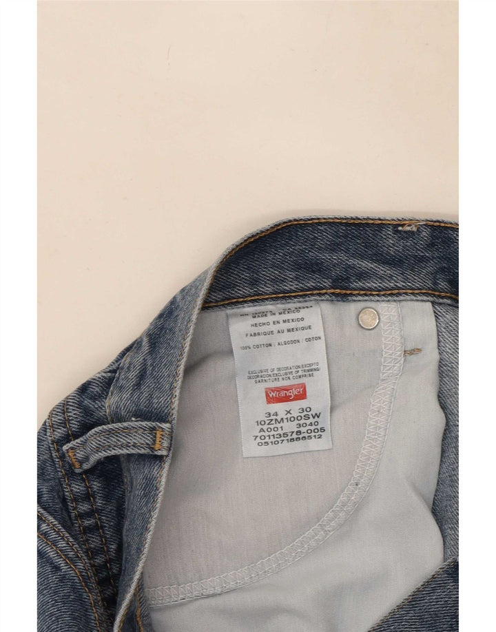Wrangler Vaqueros rectos para hombre W34 L27 Algodón azul