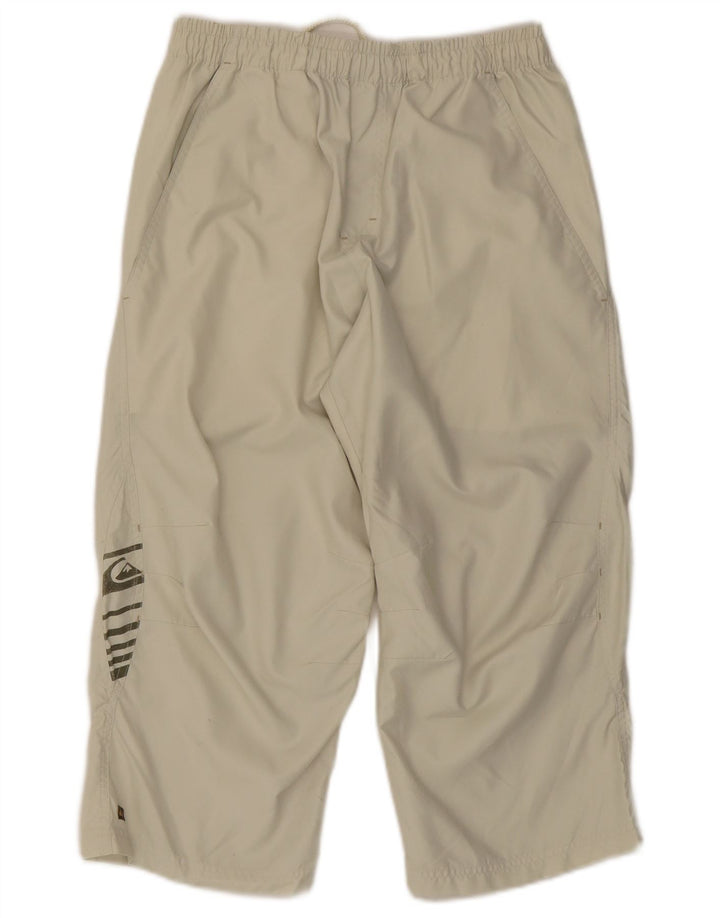 Quiksilver Hombre Graphic Capri Chándal Pantalones Pequeños Poliéster Beige