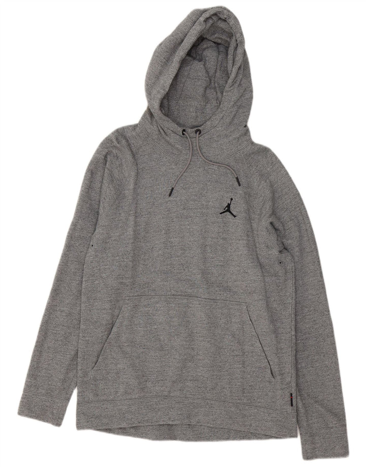Jersey con capucha Jordan para hombre de algodón moteado gris grande