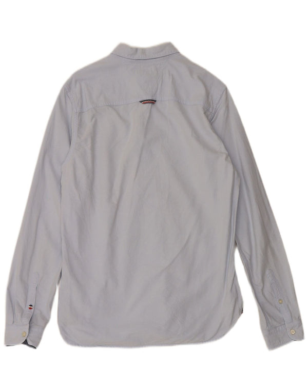 Camisa Tommy Hilfiger Hombre Small Azul Algodón